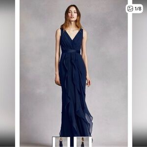 Vera Wang Midnight Blue Maxi Dress